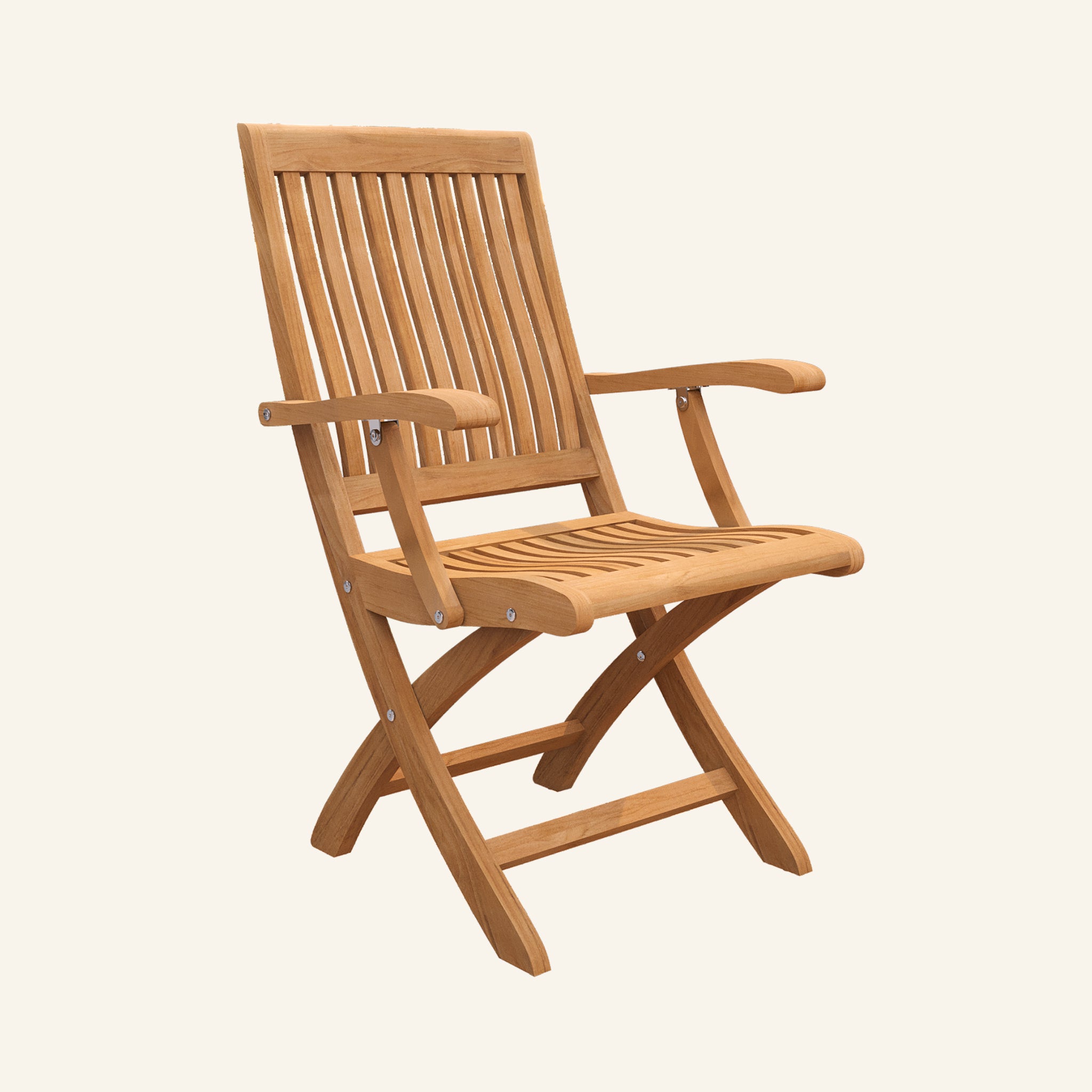 Devon Folding Armchair | Teak Outdoor Dining Chair | HiTeak