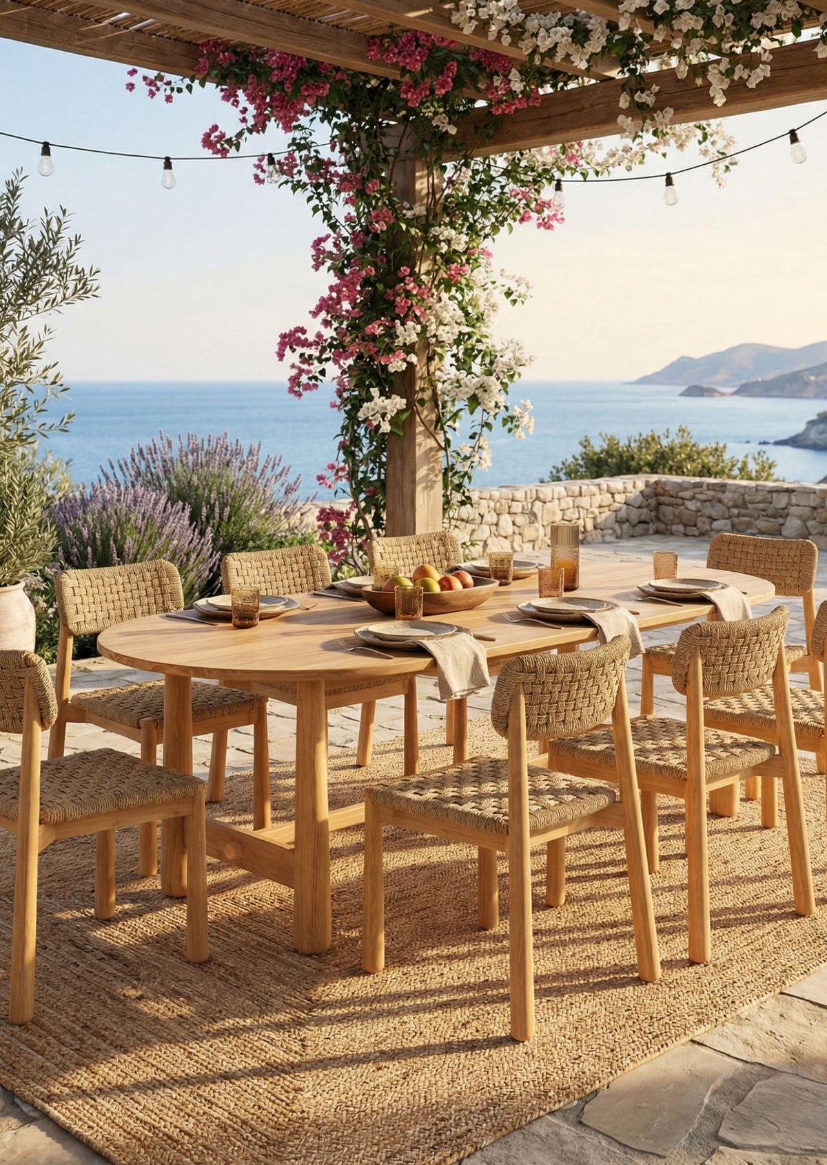 Teak outdoor dining sets collection by HiTeak