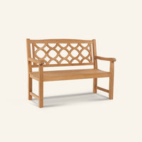 Chichester bench, solid teak outdoor garden bench by HiTeak