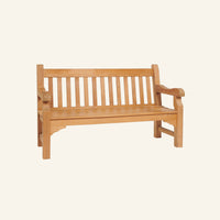 Colton bench, solid teak outdoor garden bench by HiTeak