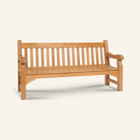 Exbury bench, solid teak outdoor garden bench by HiTeak