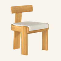 Forma dining chair, solid teak outdoor dining chair by HiTeak