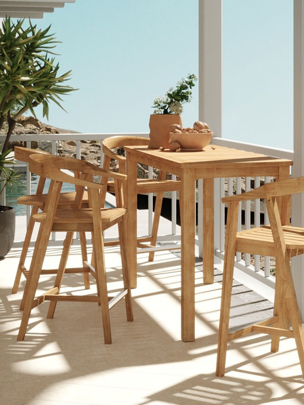 LA COSTA COUNTER HEIGHT ARMCHAIR