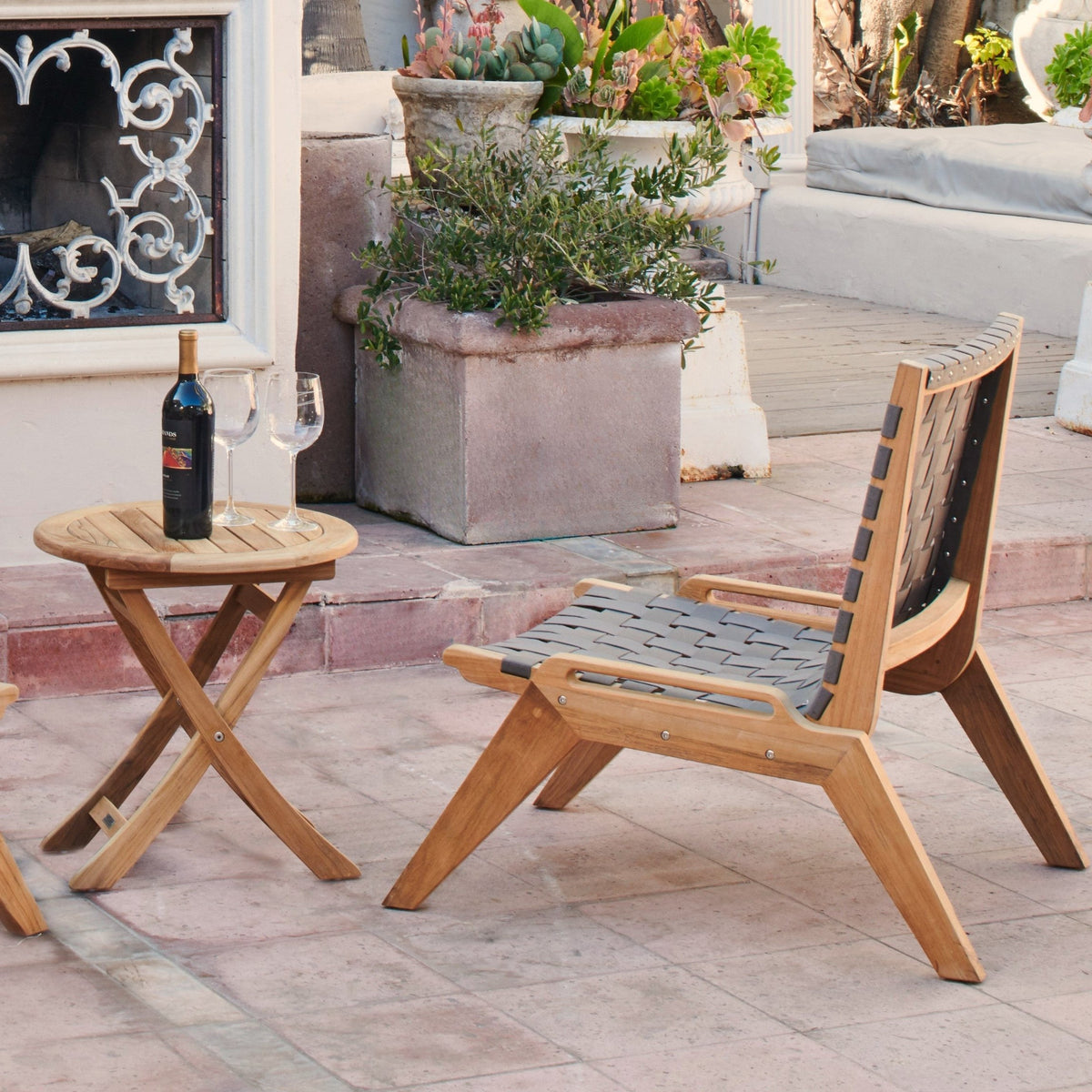 DRAPER WOVEN CHAT CHAIR