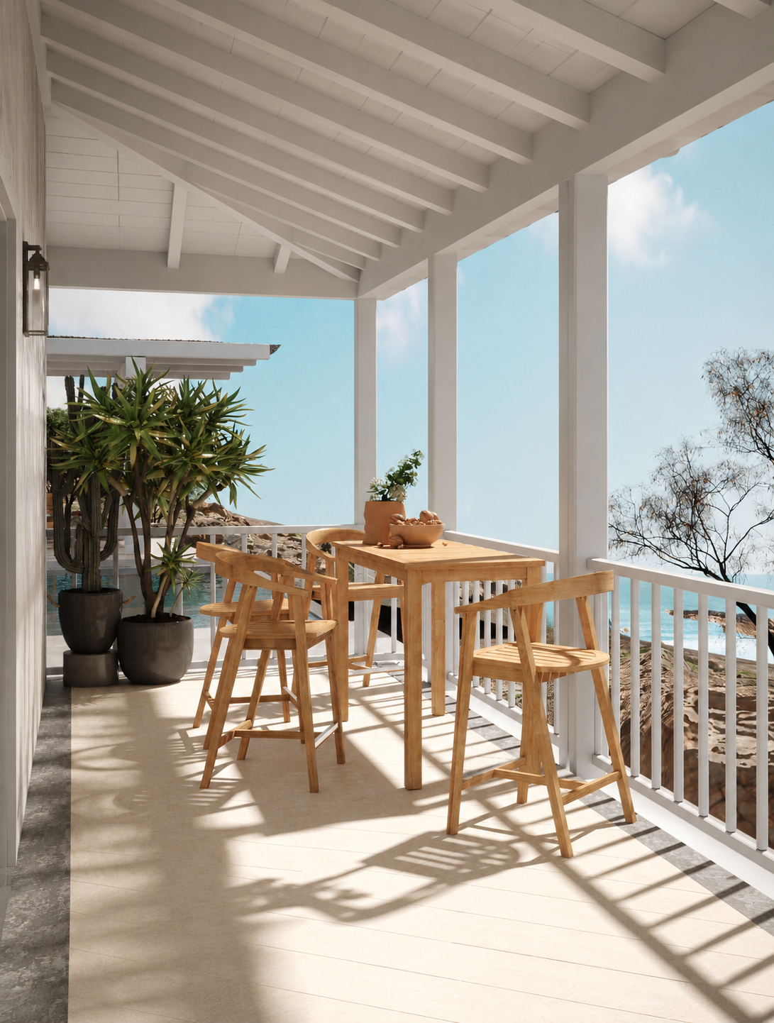 LA COSTA COUNTER HEIGHT ARMCHAIR
