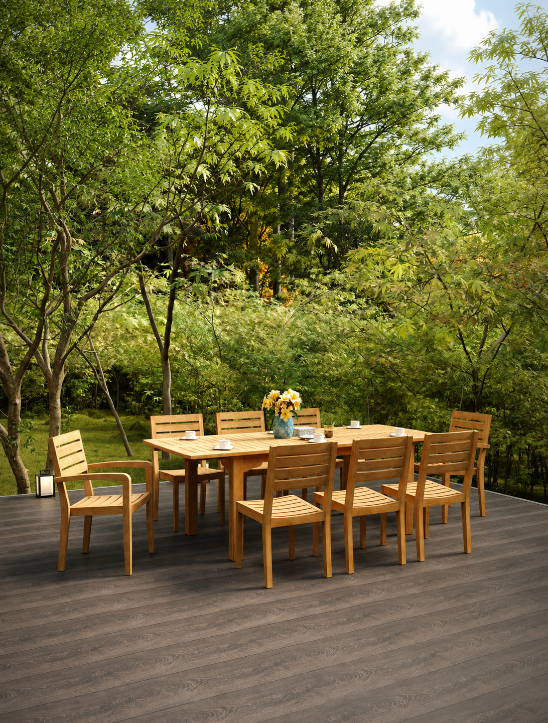 MANORHOUSE 9-PIECE RECTANGULAR DINING SET