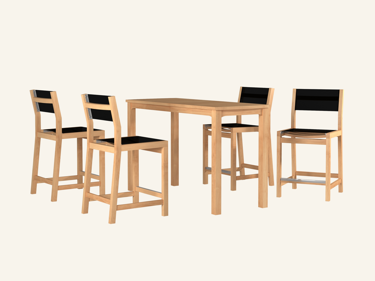 PEARL 5-PIECE COUNTER HEIGHT DINING SET