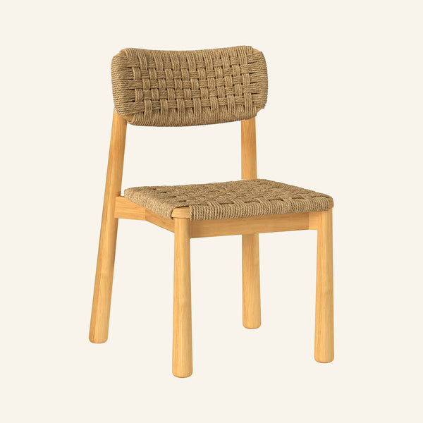 Isla dining chair, solid Grade-A teak outdoor dining chair by HiTeak