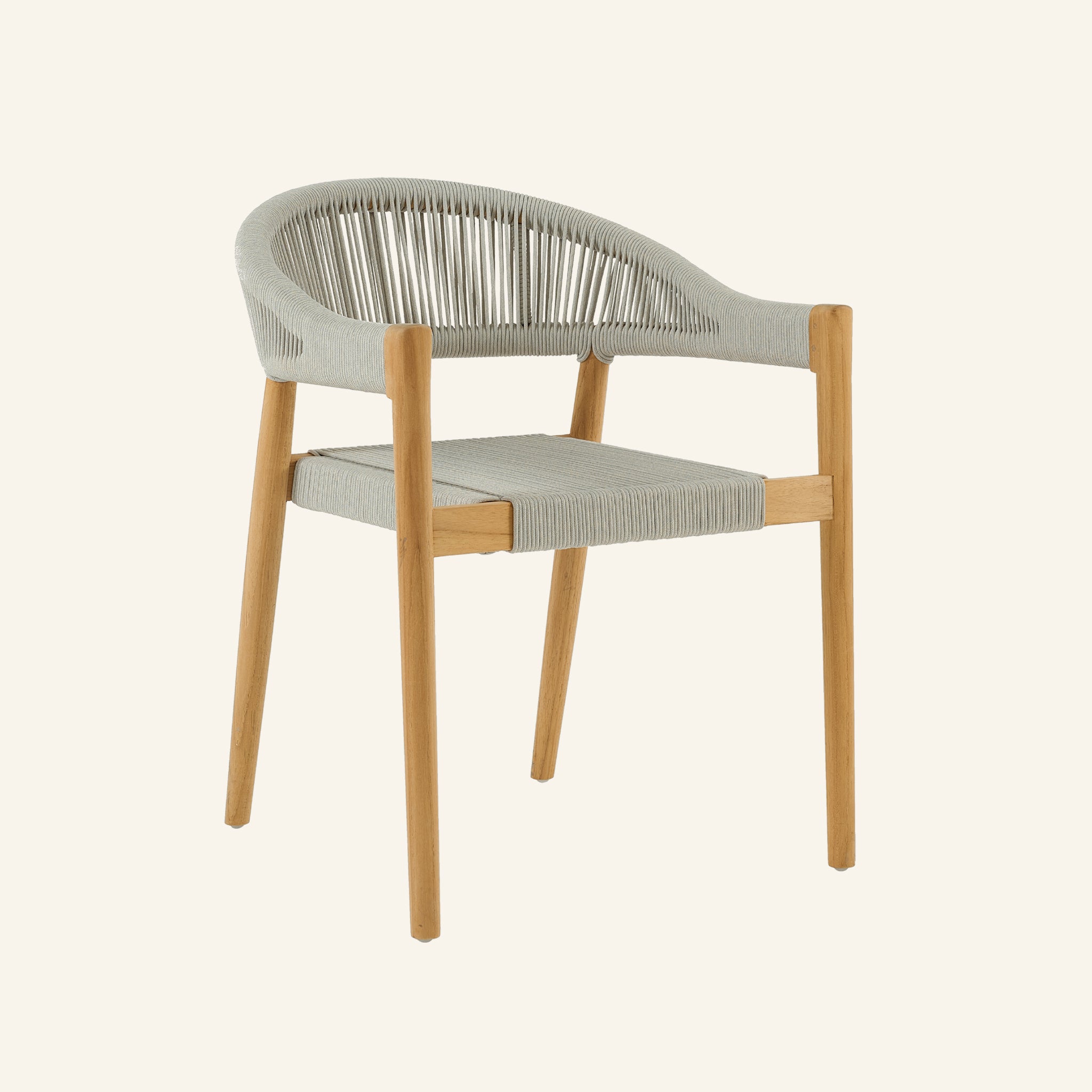 Klint Rope Stacking Armchair | Teak Rope Chair – HiTeak Furniture
