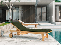 Lance sunlounger in jungle in an outdoor poolside setting