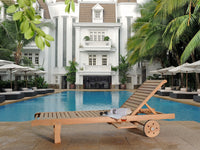 Lance sunlounger in an outdoor poolside setting