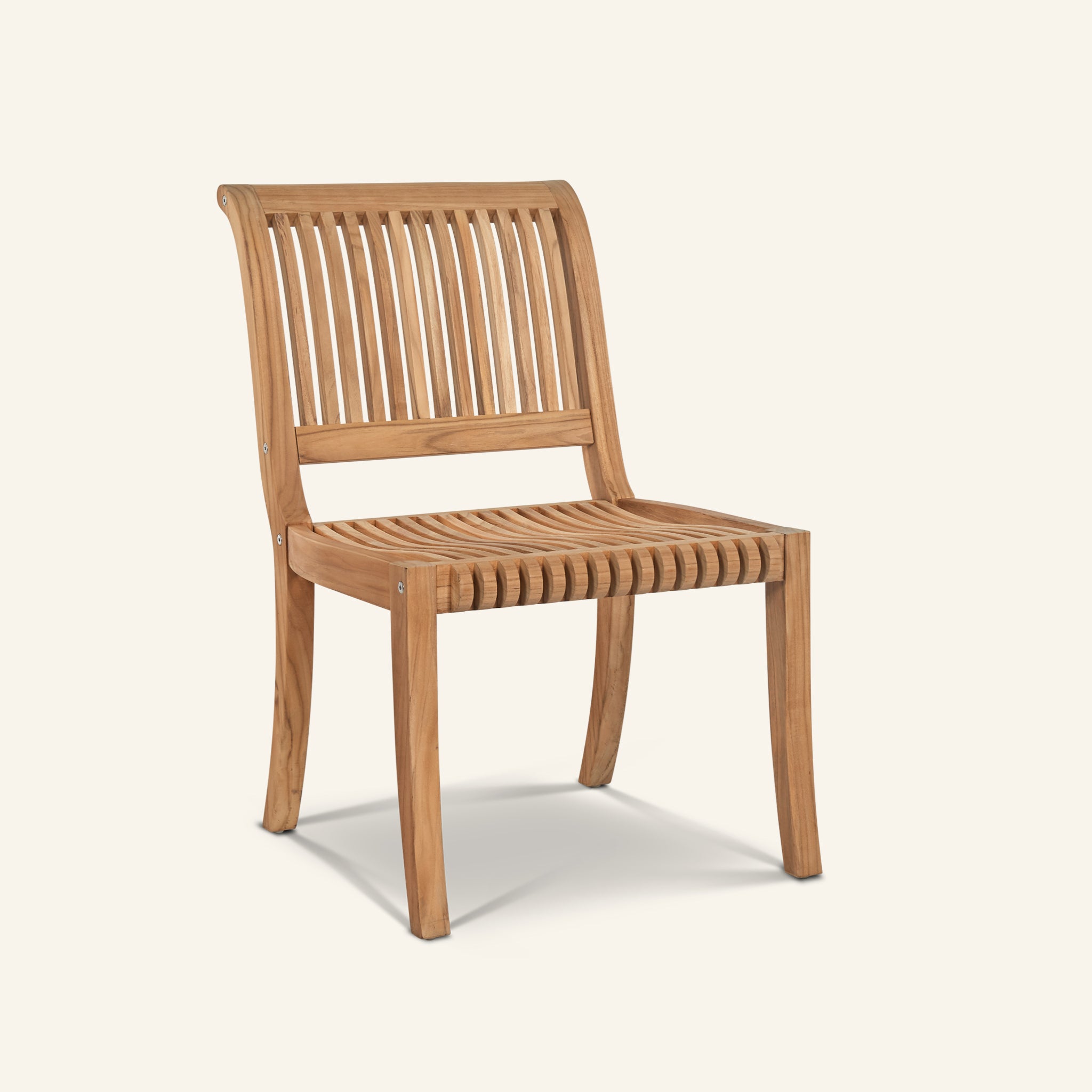 Palm Side Chair | Teak Outdoor Dining Chair – HiTeak Furniture