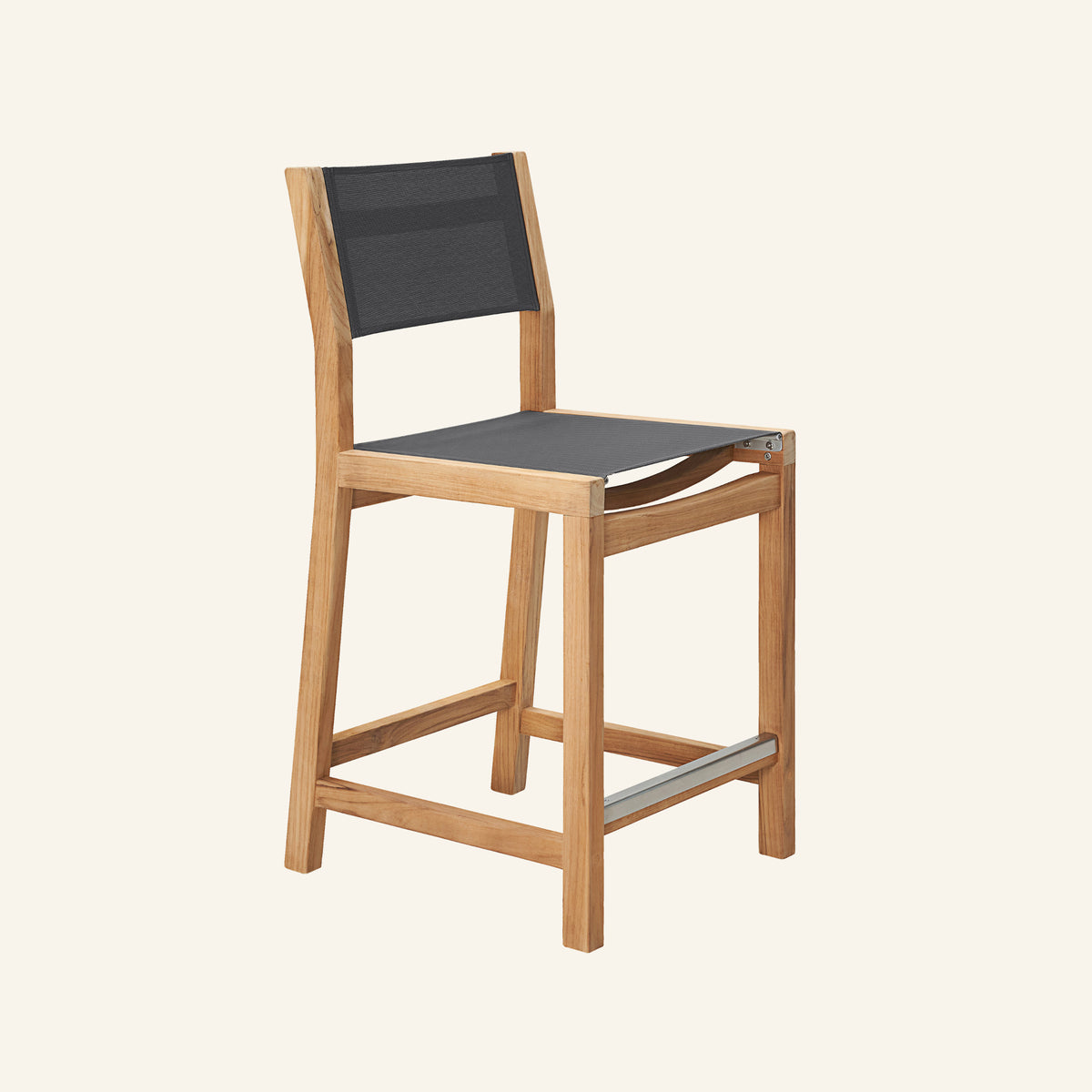 Pearl counter height chair, solid teak counter stool by HiTeak