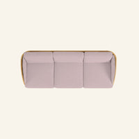 Solis sofa in Pink, overhead view of the seat and cushions